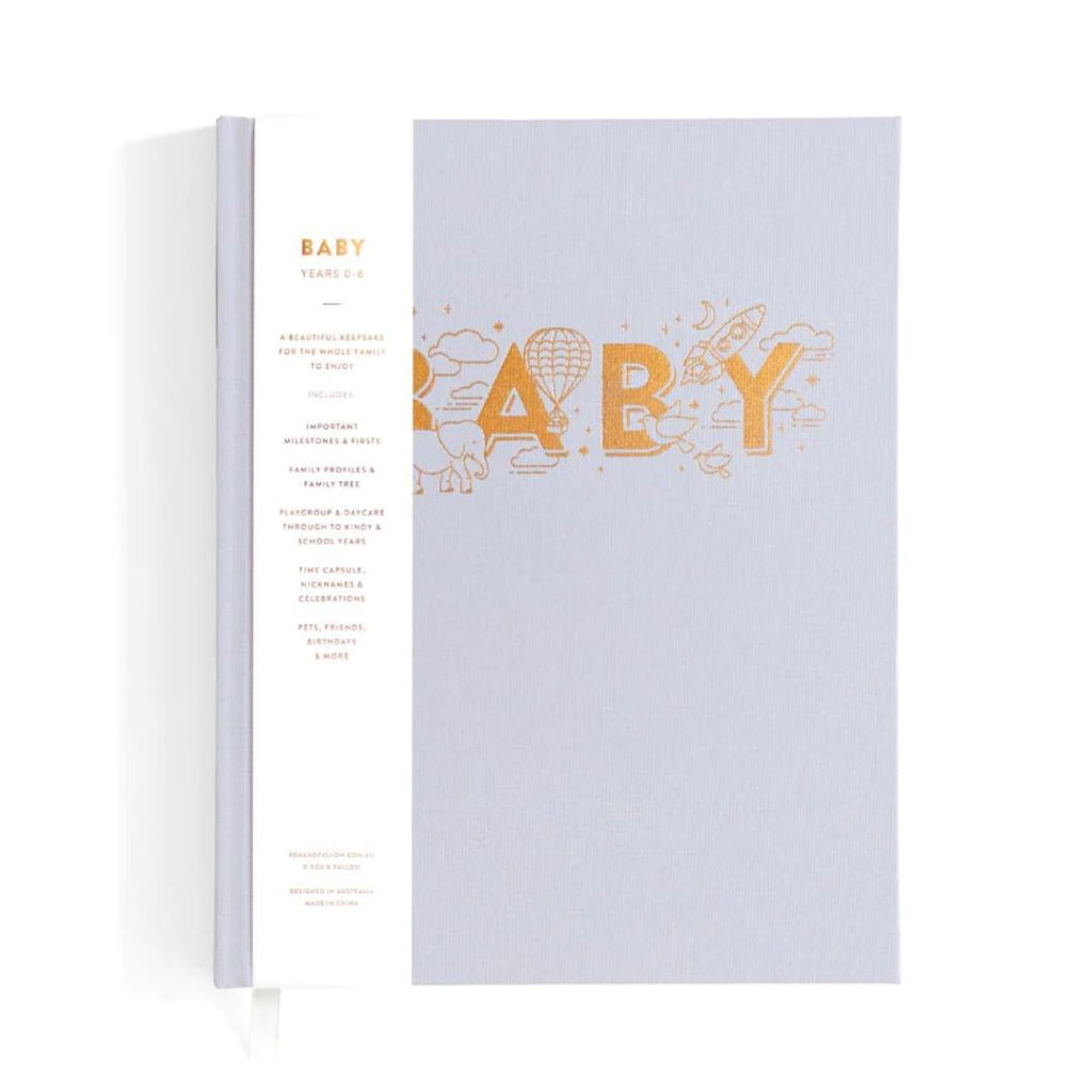 Fox & Fallow | Baby Book - Grey