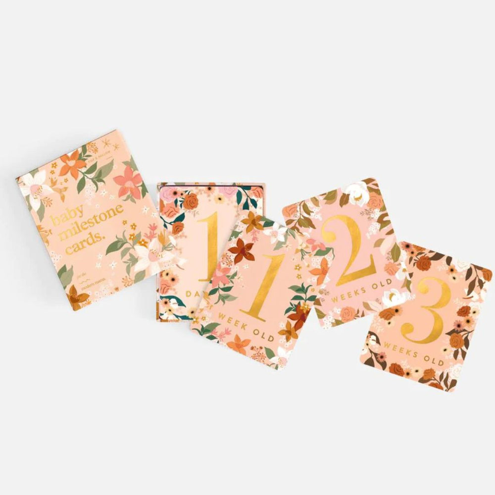 Fox & Fallow | Baby Milestone Cards - Floral