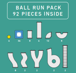 Connetix | Rainbow 92 Piece Ball Run