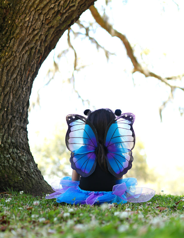 Great Pretenders | Butterfly Tutu with Wings & Headband - Midnight Butterfly