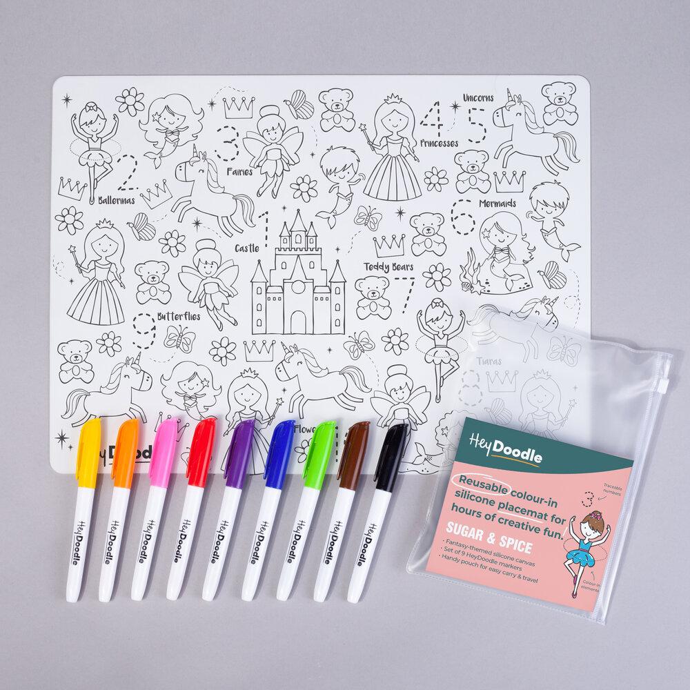 Hey Doodle | Colouring Mat - Sugar & Spice