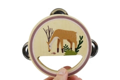 Kaper Kidz Calm & Breezy | Wooden Tambourine - Woodland Animals