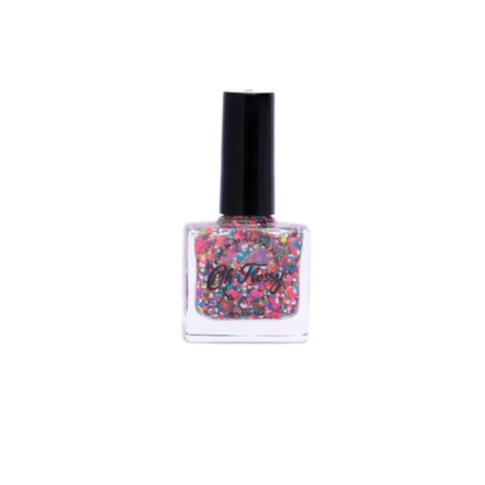 Oh Flossy | Nail Polish - Courageous Coloured Confetti Glitter