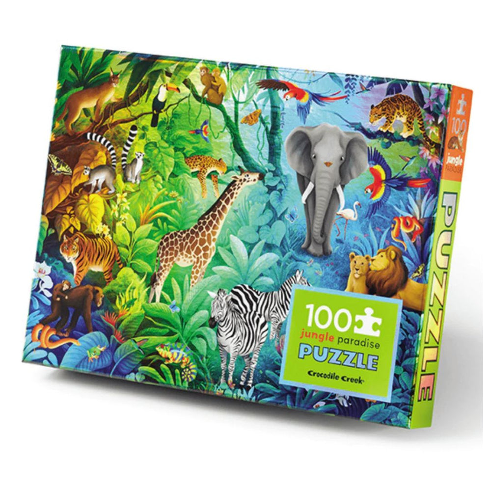 Crocodile Creek | Holographic Puzzle 100pc - Jungle Paradise