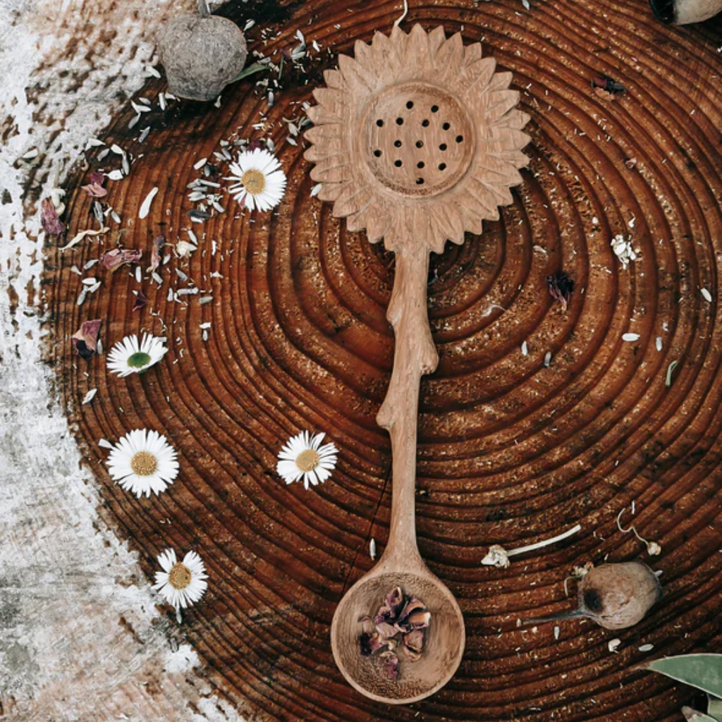 Wild Mountain Child | Sunflower Slotted Duo Spoon