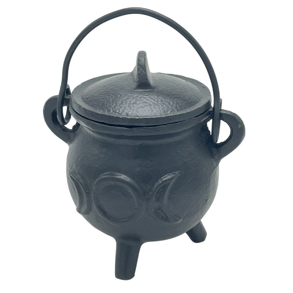 Pickwick & Sprout | Cast Iron Cauldron With Lid - Black, Small