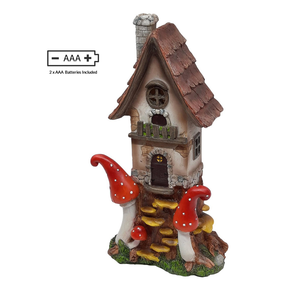Fairy Collection | Fairy House - Light Up Mushroom House