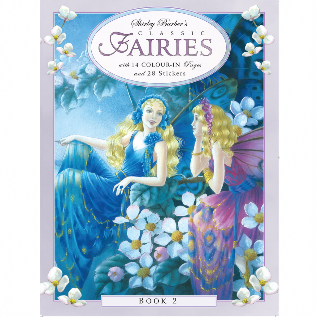 Book 1: Classic Fairies Colour In & Sticker Book - By Shirley Barber