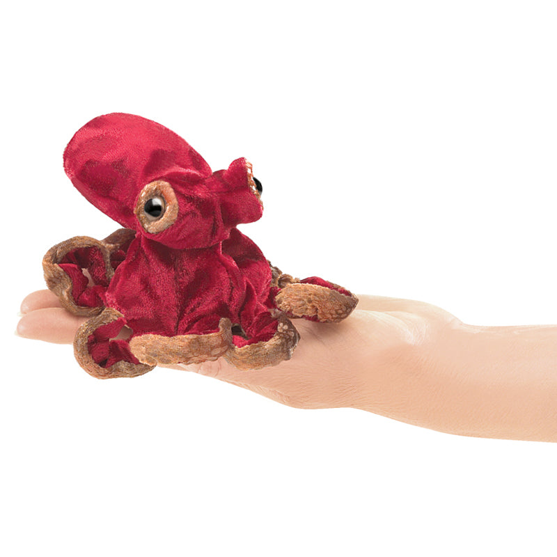 Folkmanis | Finger Puppet - Red Octopus