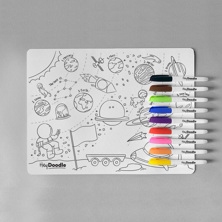 Hey Doodle | Colouring Mat - Outer Space
